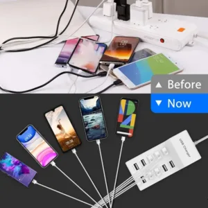 Usb Charger 10 Port Usb Charging Station For Multi Devices 50w Usb Hub Adapter For Iphone 3.webp
