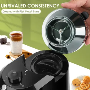 Wancle Electric Burr Coffee Grinder Adjustable Burr Mill Conical Coffee Bean Grinding With 28 Precise Grind 2.webp