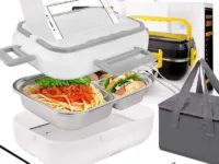 Gardez vos repas chauds ou froids en déplacement grâce à cette boîte à lunch électrique 1.5L en inox. Idéale pour le travail, les trajets, et les chauffeurs. Compacte, durable, chauffante 12V/24V/220V.