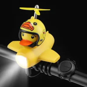 Améliorez votre sécurité avec ce phare de vélo original à klaxon intégré et petit canard jaune décoratif. Étanche IPX5, rechargeable, idéal pour la conduite nocturne. Accessoire vélo ludique et utile !
