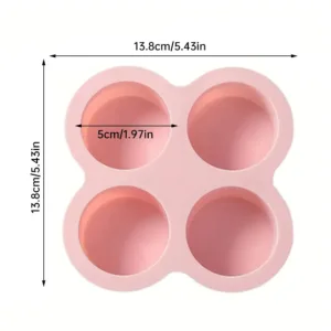 Moules en Silicone Antiadhésifs pour Friteuse à Air – 4 Cavités, Réutilisables, Idéal Œufs, Muffins, Gâteaux & Desserts Exp. Rapide – Image 6