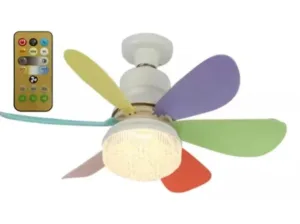 Plafonnier LED avec Ventilateur et Télécommande – 40W | Éclairage Intelligent pour Salon & Bureau Env. Rapide – Image 7