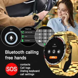 Montre Connectée de Sport SK27 IP68 – GPS, Appels Bluetooth, Écran AMOLED 1.52", Suivi Santé & Assistant Vocal Liv. gratuit – Image 3