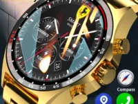 Montre intelligente SK27 pour hommes : appels Bluetooth, écran AMOLED 1.52", GPS intégré, suivi santé (cardio, sommeil, SpO2), assistant vocal. Idéale pour le sport et l’aventure. Étanche IP68