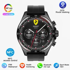 Montre Connectée de Sport SK27 IP68 – GPS, Appels Bluetooth, Écran AMOLED 1.52", Suivi Santé & Assistant Vocal Liv. gratuit – Image 8