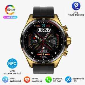 Montre Connectée de Sport SK27 IP68 – GPS, Appels Bluetooth, Écran AMOLED 1.52", Suivi Santé & Assistant Vocal Liv. gratuit – Image 10