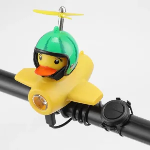 🟡 Phare de Vélo avec Klaxon & Petit Canard Jaune – Sécurité et Fun sur la Route – Image 9