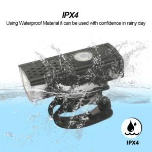 Ensemble Lumière Vélo USB Rechargeable – Éclairage Avant LED + Feu Arrière, 3 Modes, Étanche IPX4, Installation Facile Exp. rapide – Image 3