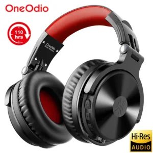 Profitez de 110h d’autonomie avec le casque OneOdio Bluetooth 5.2. Confort, micro détachable, son HD pour PC, PS4, appels ou jeux. Casque 2-en-1 sans fil et filaire.