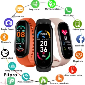 Suivez votre santé avec style grâce à la montre connectée M8. Étanche IP67, suivi du cœur et pression artérielle, notifications, cadrans personnalisés. Compatible Android & iOS.