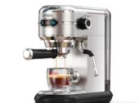 Découvrez la HiBREW H11 : cafetière espresso 20 bars inox, ultra mince, compatible ESE POD & poudre. Design compact et performance professionnelle à domicile