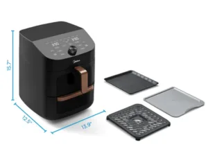 🔥 Friteuse à Air Chaud Midea 11L MAF002S – Double Empilement WiFi Alexa | Intelligence Connectée Env. gratuit – Image 5