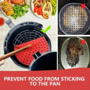 Doublures Réutilisables en Silicone pour Friteuse à Air – Accessoires Antiadhésifs pour Cosori, Gowise et Plus Env. rapide – Image 3