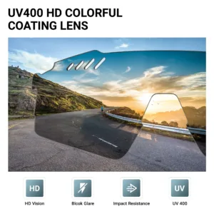 Lunettes de soleil photochromiques SCVCN – Cyclisme, VTT, rapide conduite, escalade – Sport outdoor homme/femme – Verres UV400 – Image 4