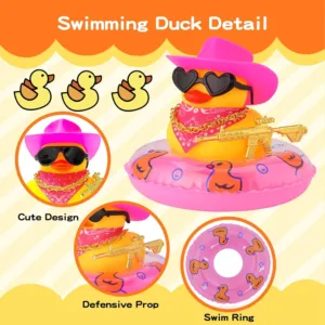 Canard en Caoutchouc Cowboy pour Tableau de Bord | Accessoire Voiture Amusant – AllbyZone Env. gratuit dès 10€ – Image 5