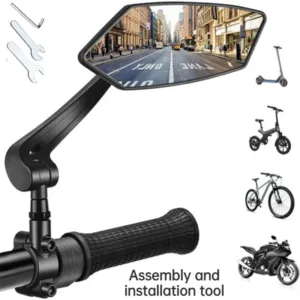Rétroviseur de Vélo Réglable 360° avec Réflecteur – Miroir de Guidon Haute Définition pour Vélo, Trottinette Électrique et Cyclisme Urbain Env. gratuit dès 10€ – Image 8