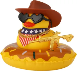 Canard en Caoutchouc Cowboy pour Tableau de Bord | Accessoire Voiture Amusant – AllbyZone Env. gratuit dès 10€ – Image 10