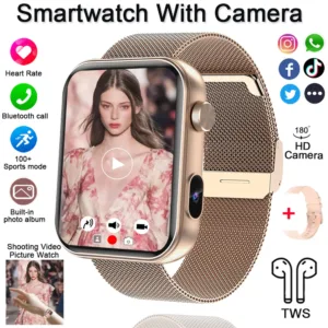 Montre Connectée Caméra Intégrée – Sport, Fitness, Cardio, Appels Bluetooth – Étanche pour Android & iOS Env. gratuit – Image 7