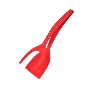 Spatule Pince 2 en 1 Antidérapante en Nylon – Ustensile de Cuisine Multifonction pour Œufs, Crêpes, Viande et Poisson Env. rapide – Image 9