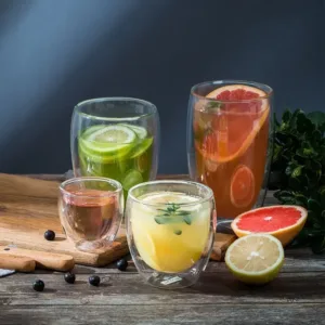 Tasse à Café en Verre Double Paroi 250ml – Résistante à la Chaleur, Écologique, Verre Borosilicate Transparent pour Café, Thé, Lait ou Whisky Env. gratuit dès 10€ – Image 2