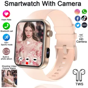 Montre Connectée Caméra Intégrée – Sport, Fitness, Cardio, Appels Bluetooth – Étanche pour Android & iOS Env. gratuit – Image 5