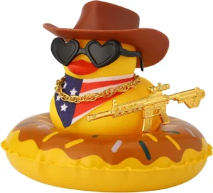 Canard en Caoutchouc Cowboy pour Tableau de Bord | Accessoire Voiture Amusant – AllbyZone Env. gratuit dès 10€ – Image 9