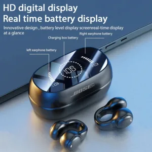 Écouteurs Bluetooth 5.3 BOSEBYE M47 – Conduction Osseuse Sans Fil, HiFi Stéréo, Micro Intégré, Env. gratuit – Image 5