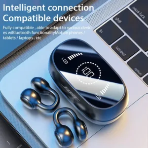 Écouteurs Bluetooth 5.3 BOSEBYE M47 – Conduction Osseuse Sans Fil, HiFi Stéréo, Micro Intégré, Env. gratuit – Image 4