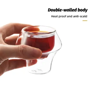 Tasses Expresso en Verre Double Paroi MHW-3BOMBER – Anti-brûlure, Design Suspendu, Réutilisable, 80/250ml Env. rapide – Image 2