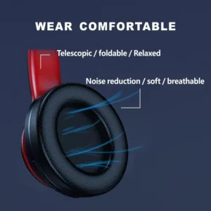 Lenovo HD200 Casque Bluetooth Pliable – Écouteurs Sans Fil Over-Ear HiFi, Réduction de Bruit Active, Gaming, PC & Mobile Env. gratuit – Image 3
