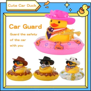 Canard en Caoutchouc Cowboy pour Tableau de Bord | Accessoire Voiture Amusant – AllbyZone Env. gratuit dès 10€ – Image 6