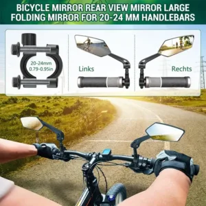 Rétroviseur de Vélo Réglable 360° avec Réflecteur – Miroir de Guidon Haute Définition pour Vélo, Trottinette Électrique et Cyclisme Urbain Env. gratuit dès 10€ – Image 4