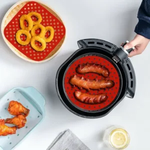 Doublures Réutilisables en Silicone pour Friteuse à Air – Accessoires Antiadhésifs pour Cosori, Gowise et Plus Env. rapide – Image 2