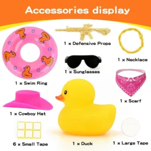 Canard en Caoutchouc Cowboy pour Tableau de Bord | Accessoire Voiture Amusant – AllbyZone Env. gratuit dès 10€ – Image 3