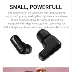Montre Connectée avec Écouteurs TWS Intégrés – Écran 1.39" IPS, Bluetooth 5.0, Suivi Santé, IP67, 300mAh, Autonomie 25 jours. Liv. gratuit – Image 6