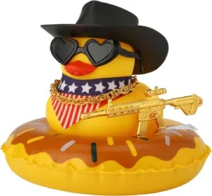 Canard en Caoutchouc Cowboy pour Tableau de Bord | Accessoire Voiture Amusant – AllbyZone Env. gratuit dès 10€ – Image 12
