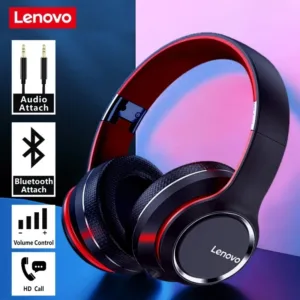 🔍  Profitez du son HiFi avec le casque sans fil Lenovo HD200 Bluetooth 5.0 : pliable, confortable, réduction active du bruit, parfait pour le gaming, la musique et le travail.
