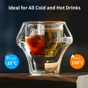 Tasses Expresso en Verre Double Paroi MHW-3BOMBER – Anti-brûlure, Design Suspendu, Réutilisable, 80/250ml Env. rapide – Image 5
