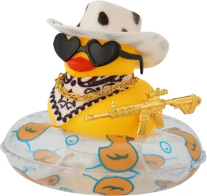 Canard en Caoutchouc Cowboy pour Tableau de Bord | Accessoire Voiture Amusant – AllbyZone Env. gratuit dès 10€ – Image 8