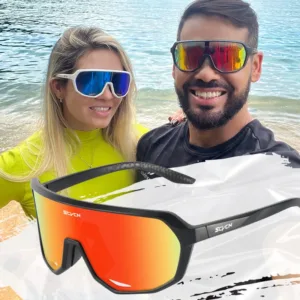Lunettes de cyclisme SCVCN homme – Photochromiques UV400 – Vélo route & VTT – Verres anti-UV et protection intégrale Env. rapide – Image 3