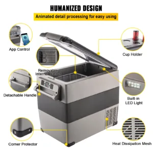 VEVOR Réfrigérateur Portable Auto 20–55 L – Frigo Congélateur ultra rapide 12/24 V & 110–240 V – Image 6