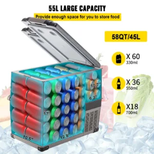 VEVOR Réfrigérateur Portable Auto 20–55 L – Frigo Congélateur ultra rapide 12/24 V & 110–240 V – Image 3