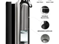 FEIJIAN Bouteille thermos FEIJIAN 1000 ml en acier inoxydable, sans BPA, chaude 12h, froide 24h. Idéale sport, bureau, extérieur. Couvercle antifuite.