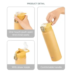 Bouteille Isotherme TYESO 600/750ml – Acier Inoxydable, Écologique et Portable Env. gratuit – Image 5