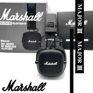 Plongez dans un son légendaire avec le casque Marshall Major III. Bluetooth 5.1, basses profondes, pliable, micro intégré. Design iconique et confort durable.