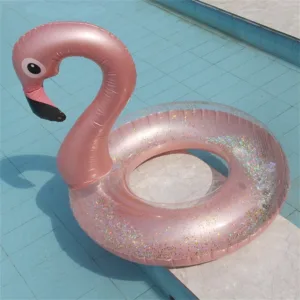 Bouée gonflable flamant rose pour piscine – Tube flottant été pour adultes et enfants – Jouet d’eau, chaise longue, décoration de fête Env. gratuit – Image 5