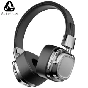 Casque sans fil rétro Ariettie CR-8 Bluetooth 5.3 : son HiFi, micro intégré, design vintage, réduction du bruit, 12h d’autonomie. Parfait pour musique et gaming.
