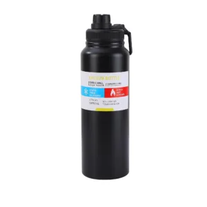 Bouteille isotherme portable en acier inoxydable 304 – Thermos sport 12/24h pour randonnée, escalade et plein air Liv. gratuit – Image 6
