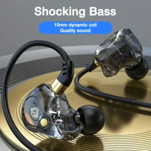 Découvrez les écouteurs filaires EARDECO avec basses puissantes, micro intégré et prise 3.5mm. Son HiFi, confort et compatibilité universelle