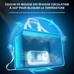 Réfrigérateur Pliable Voiture 25L E-ACE – Froid & Chaud, 12V/220V, Compact & Portable pour Camping, Pique-Nique, Maison & Auto Exp. gratuit – Image 2